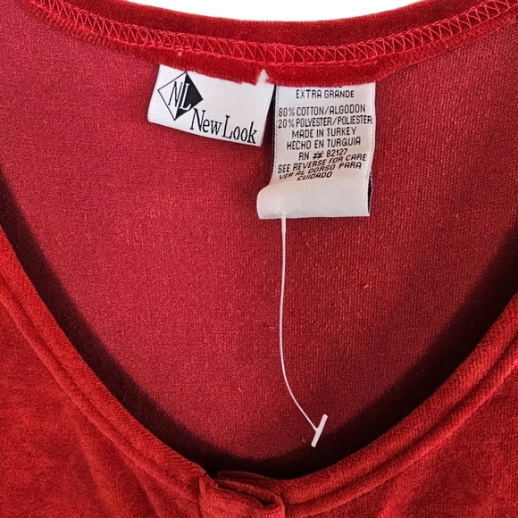 NWOT Vintage 90s Velvet Button Down Maxi Dress  Sleeveless - Picture 3 of 5